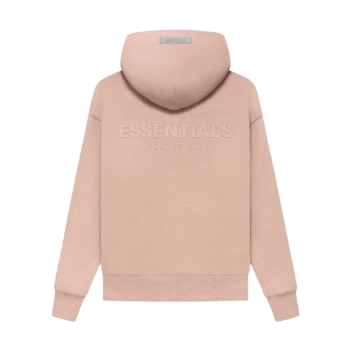 Essentials Hoodie in pink, crafted with soft, cozy fabric and a minimalist design, perfect for adding a pop of color to your casual streetwear look.